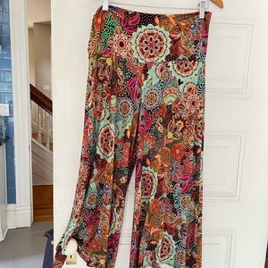 Salaam print gaucho pants, M